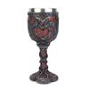 Medieval Double Dragon Wine Goblet Stainless Steel Beer Cup Drinking Vessel Double Dragon Heart Goblet/Mug Halloween Gift