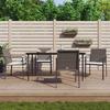 5-Cz. Set di Mobili da Giardino con Cuscini, Polyrattan e Acciaio