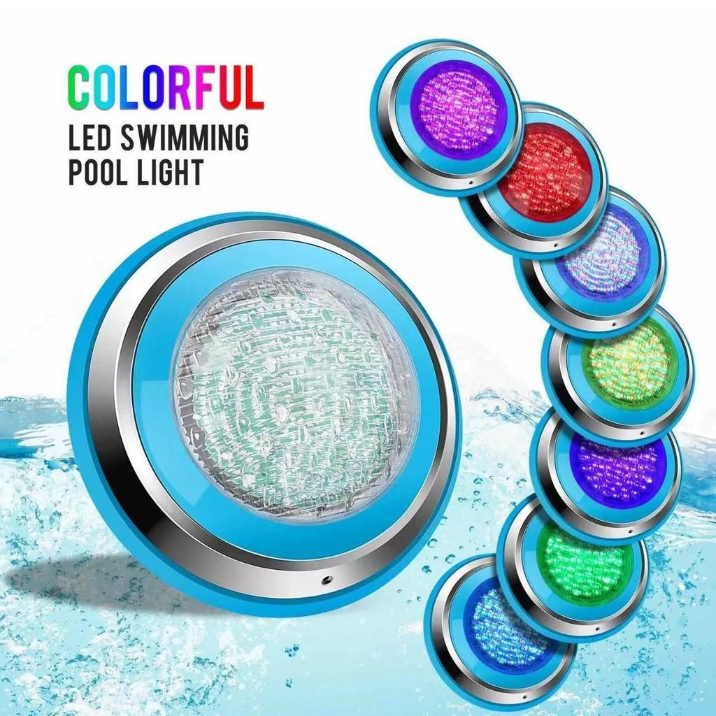 Wall Mounted Remote Control Lighting Lamp Pool Landscape Decorative Light Colorful LED Swimming Pool Light