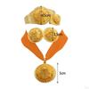 4 Pieces Dubai Jewelry Set, Necklace Earrings Ring Bracelet African Ladies Luxurious for Wedding