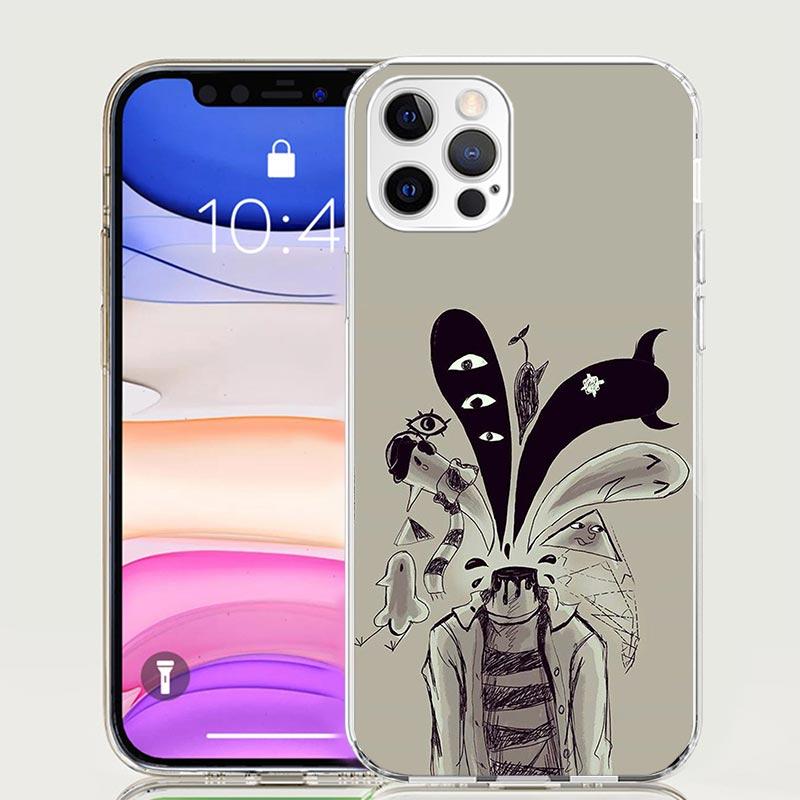 Oyasumi Punpun Phone Case For iPhone 17 Air 16 15 Plus 11 14 Pro Max 13 Mini 12 7 8 + SE Pattern Art Customized Cover 17 Air 16