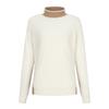 SUPERIOR Women'S Color Block Knit T-Shirt Beige (Iw0Drd40153)