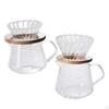 Carafe with Filter Manual Coffee Dripper Anti-Scald Portable Hand Brewing Pot