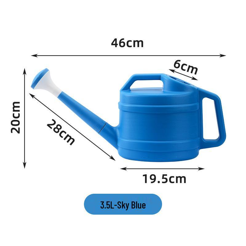 Large Capacity Long Spout Plastic Watering Can for Flowers and Vegetables