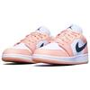 Air Jordan 1 Low GS Light Arctic Pink Kinder-Sneaker Weiß Schwarz 553560-800