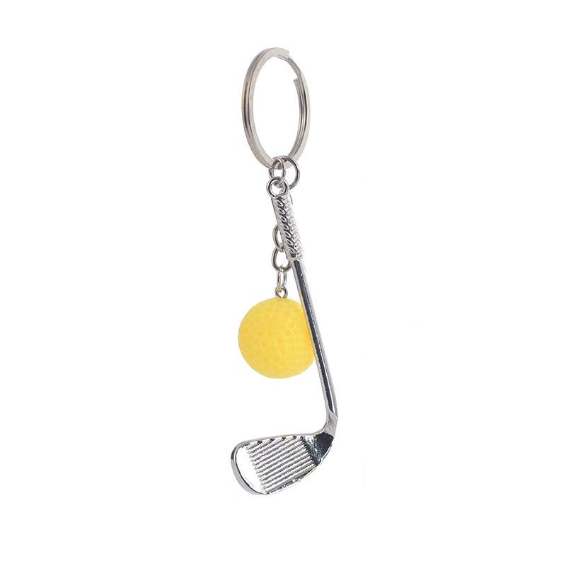 1PC Golf Ball for Kids Gifts Key Ring for Sport Lovers Key Holder Mini Metal Keychain Key Chain