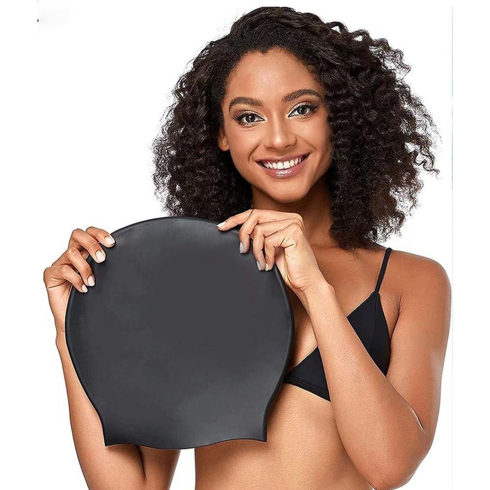 Over Size Extra Large Swimming Cap Waterproof Swimming Pool Cap Protect Ears Bathing Hats  Unisex