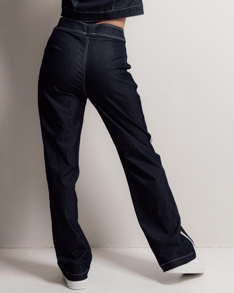 Костюм женский Butella 17024 M синий джинс (пиджак, штаны)