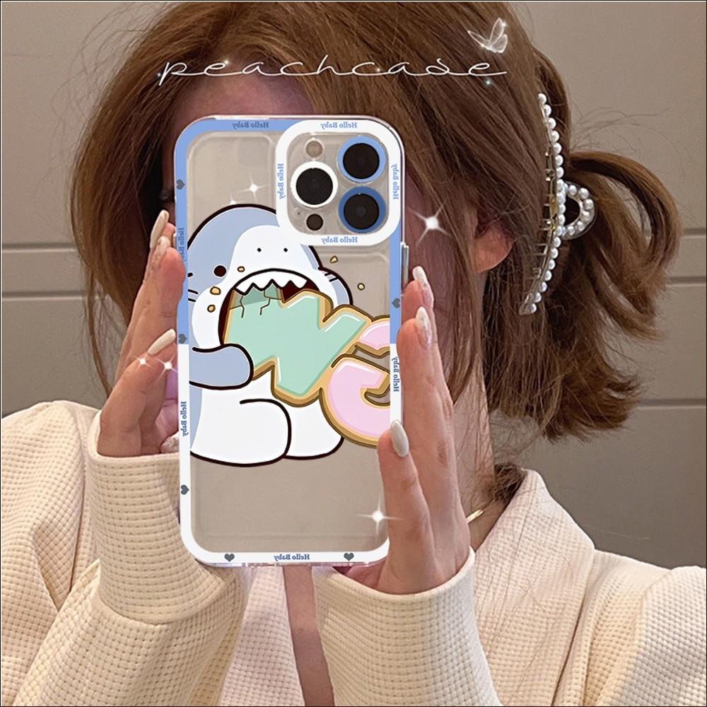 Funny Shark Phone Case For IPhone 14 13 12 11 Pro Max XS X XR SE 2020 6 7 8 Plus Mini Protective Cover