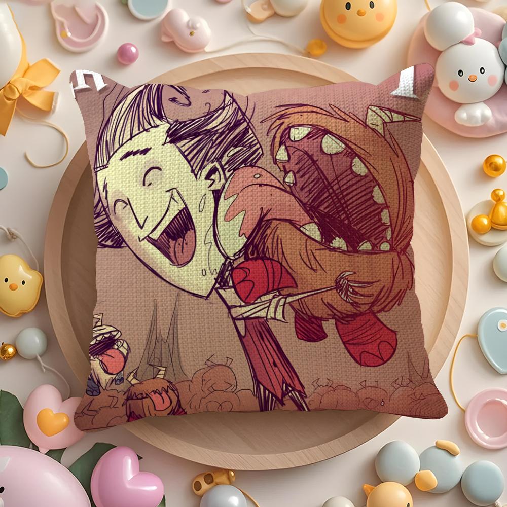 Hot-Game Dont Starve Art For Game Pillow Case Pattern Printed Pillowcase for Living Room Sofa Cushion Cover & Bedroom Decor