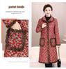 2025 Fashionable Mid-length Lapel Cotton Coat for Middle-aged & Elderly - Extra Thick & Warm for Comfort