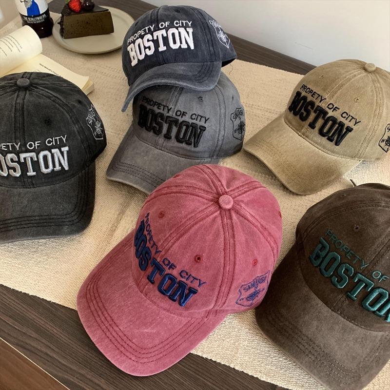 American Retro Baseball Cap, Spring and Summer Korean Embroidery,versatile and Eye-catching, Small and Wide Brim,duck Tongue Hat