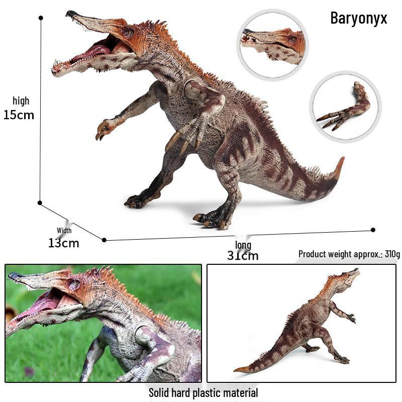 Children's Dinosaur Toy Set: King Kong, Tyrannosaurus Rex, Aurochs, Pachycephalosaurus, Spinosaurus, Therizinosaurus Model.