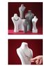Hongtai Luxury Microfiber Necklace Display Stand - Mannequin Jewelry Prop