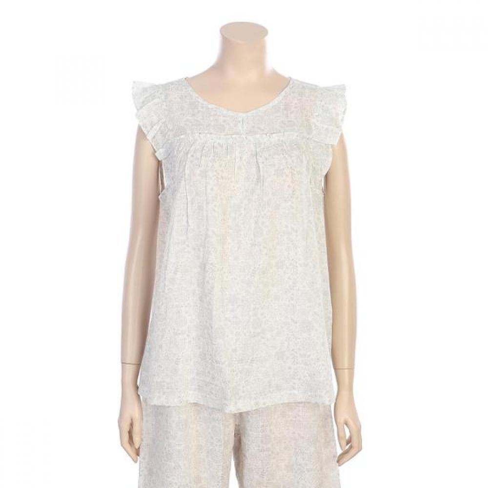 Barbara Women S Crepe Print SleeveleSS Homewear wp4629S