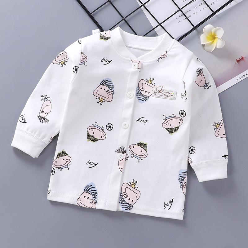 

Дитячий та малюковий унісекс бавовняний топ з довгим рукавом - Тепла осіння білизна Size 80 (18-23 lbs)