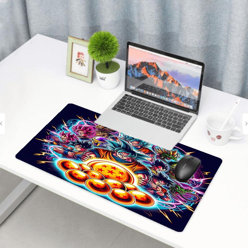 Dragon Ball Print Mouse Pad, Anti‑Slip Desktop keyboard Mat, for PC Laptop Gaming Working Daily Use, Cool Festival Surprise Gift