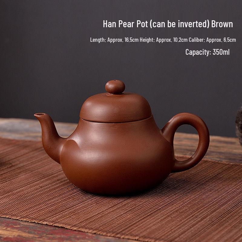 Yixing Large Capacity Purple Clay Teapot with Tea Cup Set for Home Use, Single Pot Kung Fu Tea Set.