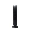 Ventilator Turn cu LED M04K 2 Viteze Ventilator Turn Vertical Ventilator Electric Portabil de Podea Pentru Sufragerie Dormitor Negru