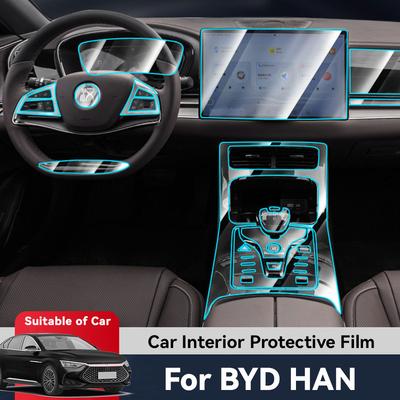 Auto Central Control Screen TPU Navigation Anti Scratch Interior Protection Film GPS Navigation For BYD HAN EV DM-i 2024