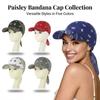 Módní široký okraj Baseballové čepice Šátek na hlavu Předvázaný Prodyšný Sluneční clona Turban Lehký Bandana Šátek Čepice Dámské Venkovní