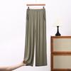 Pantaloni Pigiama Nuovi Stile Estivo - Semplici e Casual, Vestibilità Larga, Lunghi, con Grandi Tasche, Colore Unito, Stile Gamba Dritta