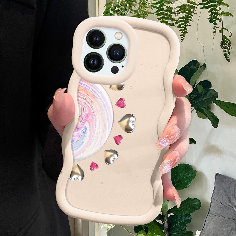 

Модный мягкий чехол для iPhone 11 12 13 14 15 Pro Max 6 6S 7 8 Plus Xs Wave Edge противоударный защитный резиновый чехол iPhone 15 Pro Max белый