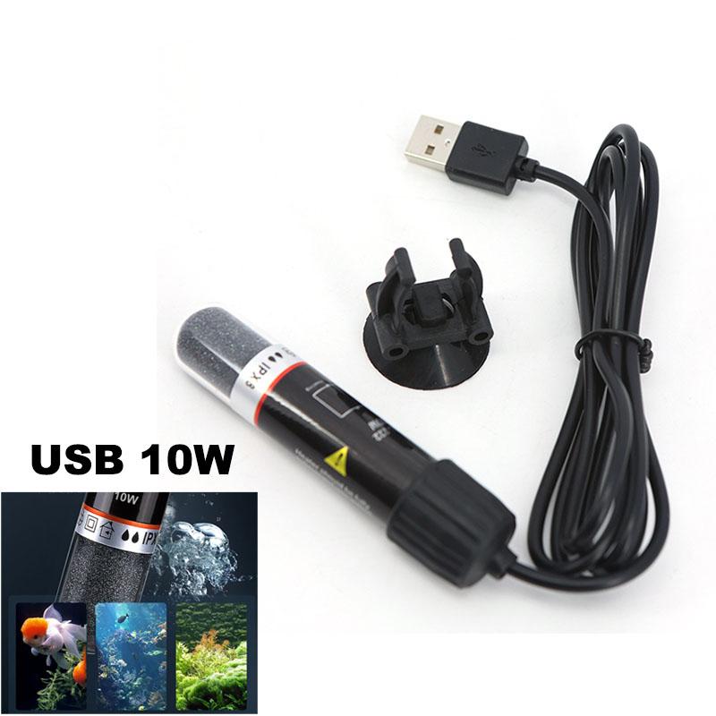 USB Mini Aquarium Heating Rod 5V 10W for Small Fish Tank 26°C Constant Temperature Aquarium Heater Submersible Thermostat Heater