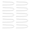 10PCS BTE Preformed Sound Tube Silicone Replacement Accessory Sound Aid Replacement Tube U Shape