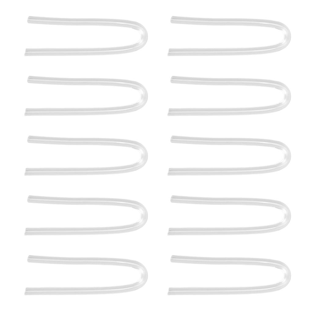 10PCS BTE Preformed Sound Tube Silicone Replacement Accessory Sound Aid Replacement Tube U Shape