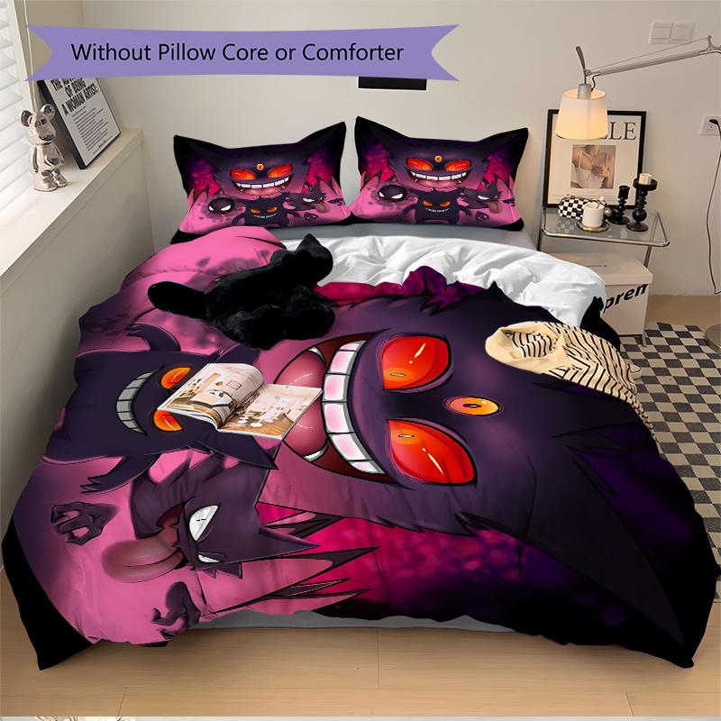 Monstrous Fantasy Creature Printed 3pcs Bedding Set Soft Microfiber 1 Duvet Cover And 2 Pillowcases Home Bedroom Decor Xmas Gift Ek138