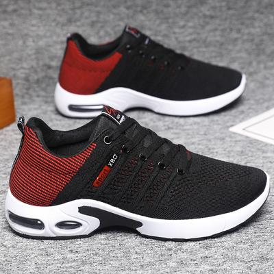 Men's Shoes Summer Trendy Shoes Breathable Flying Woven Men's Sports Casual Shoes Soft Sole Non-slip Comfortable Running Shoes