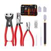 10Pieces Glass Tile Cutter Kit Metal Construction Tool For Smooth Accurate Cut On Stained Glass Bottles Includes Storage Bag