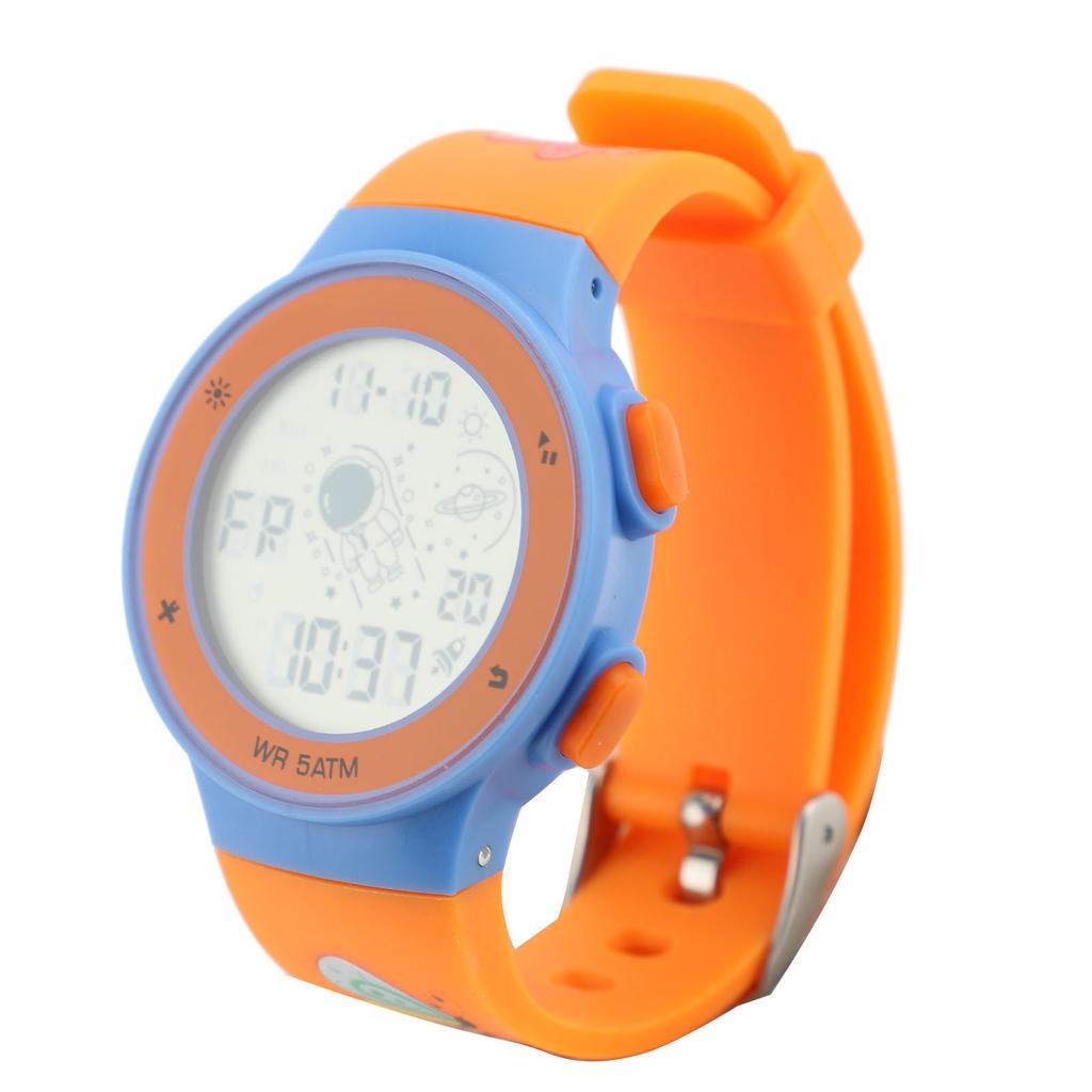 Kids Digital Watch Colorful LED Backlight 50M Water Proof Stopwatch Calendar Alarm TPU Strap 12 24 H Chronograph Watch