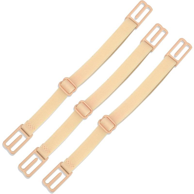 3pcs Women Non-slip Adjustable Elastic Bra Straps, Invisible Shoulder Straps, Back Bra Support
