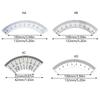 Small Protractor Milling Machine Part Angles Plate Scale Ruler 45 Degree Angles Ruler Measuring Gauging Tool Caliper