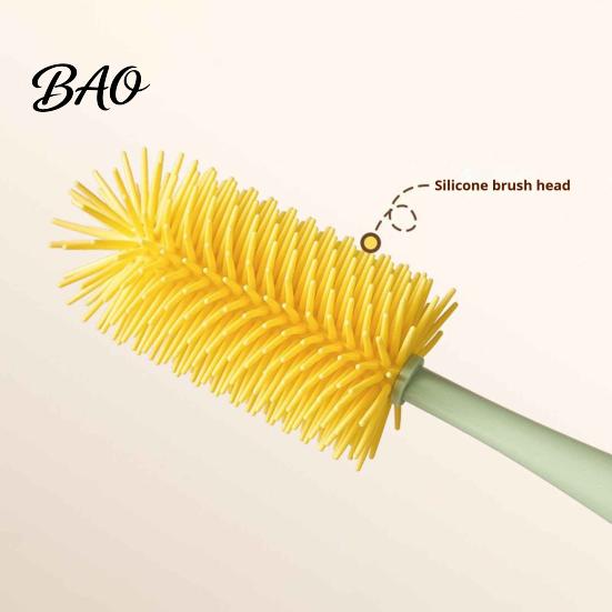 Container Cleaning Brush 5 in 1 Silicone Cup with Long Handle, Multifunctional Deep Kitchen Sink Accessory Brush, Non-slip Reusable Cleaner