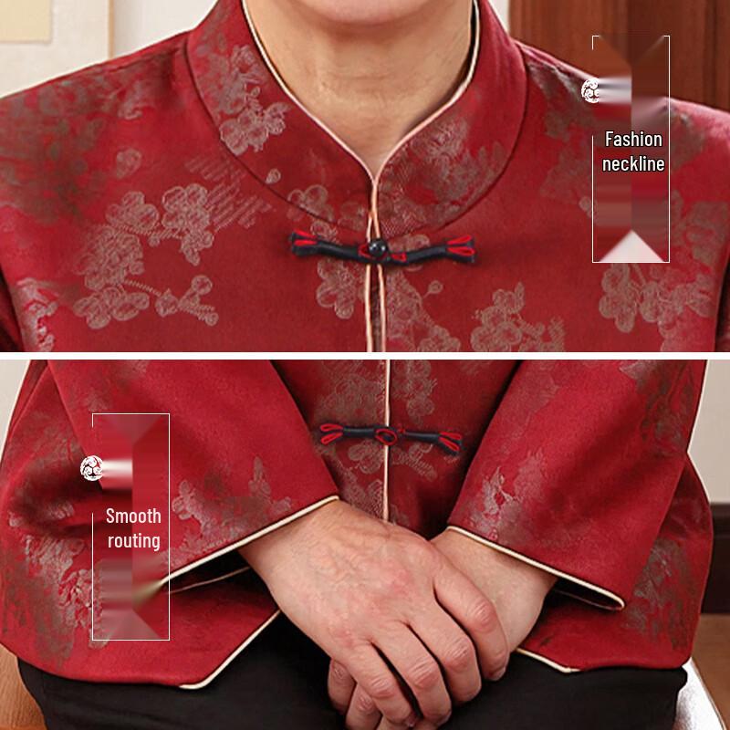 YUZHAOLIN Women's Autumn Cardigan Shirt for Mid-Aged & Elderly