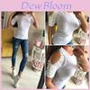 Stilvolle Damen Kurzarm Off-Shoulder Spitze Patchwork Bluse für Freizeit und Formelle Anlässe