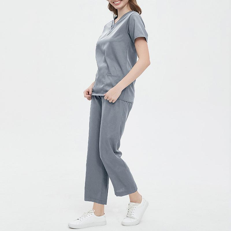 1Set Nurse's Suit Hospital Dental Surgery Suits Operation Room Medical Uniforms Salon Spa Surgical Pajamas Joggers