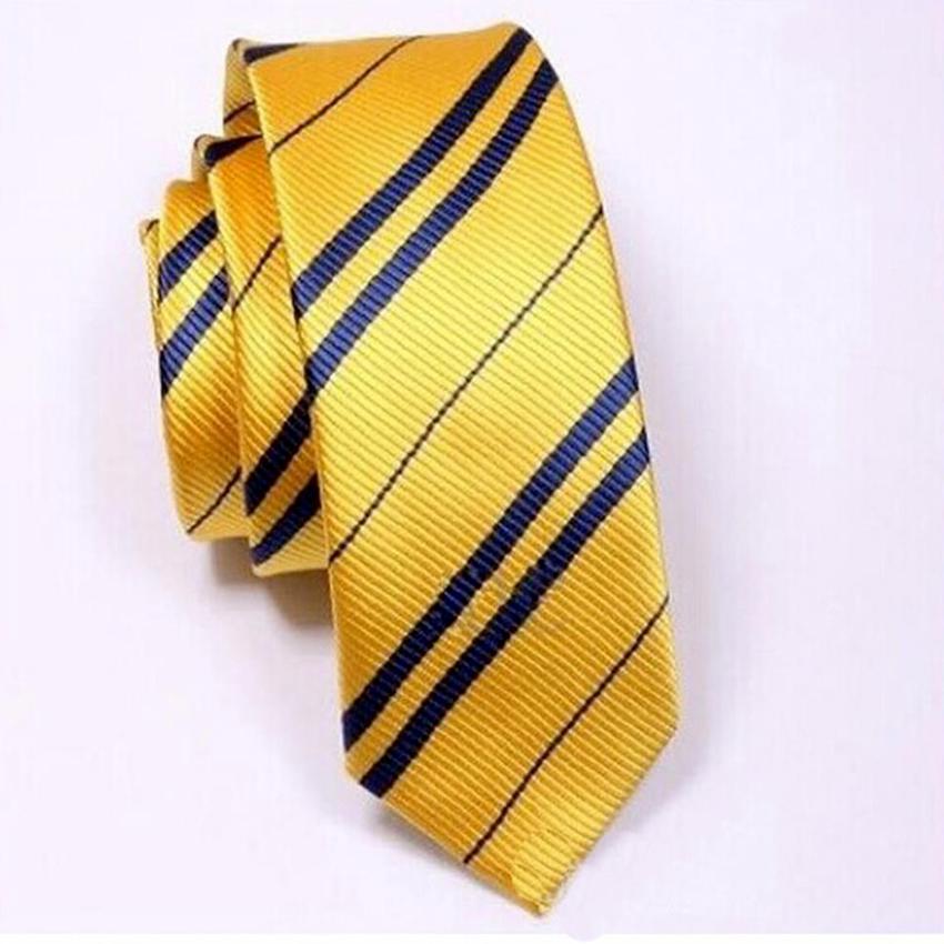 2024 New British Stripes Korean Version of The Tie Fashion Polyester Silk Tie
