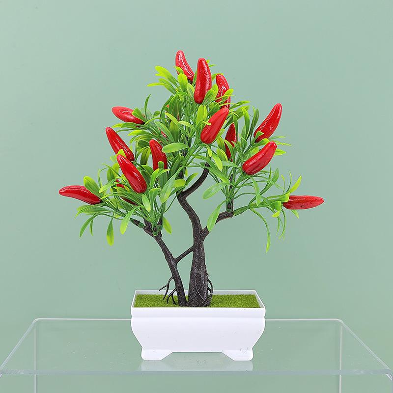 Artificial Bonsai Indoor Home Decoration with Fruit Details