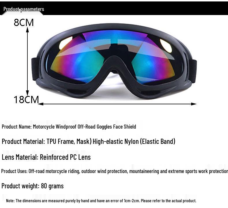 Outdoor UV Protection Off-road Motorcycle & Ski Goggles