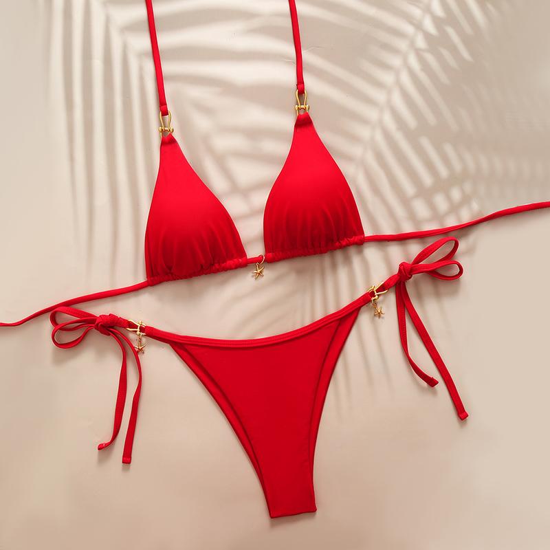 Sexy Triangle Micro Bikini 2026 Women's Swimsuit Beachwear Bathing Suit Woman Summer Thong Bikinis Set Two-piece Female Swimwear