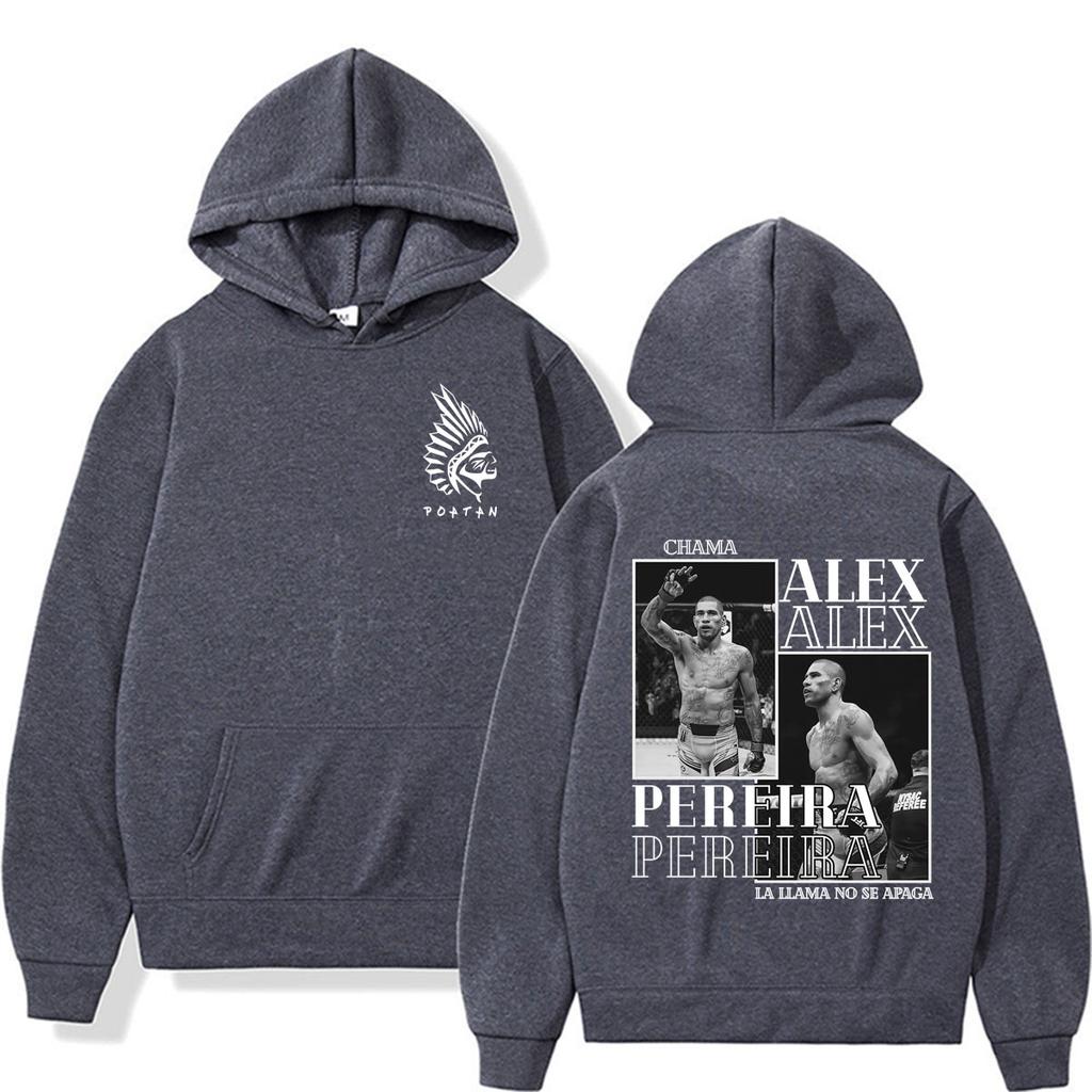 Alex Chama Pereira Poatan La Llama No Se Apaga Hoodie Unisex Fashion Retro Gothic Sweatshirts Casual Cozy Long Sleeve Hoodies