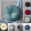 Luxurious Plush Pleated Round Pumpkin Pillow Soft Touch Couch Cushion Floor Decor