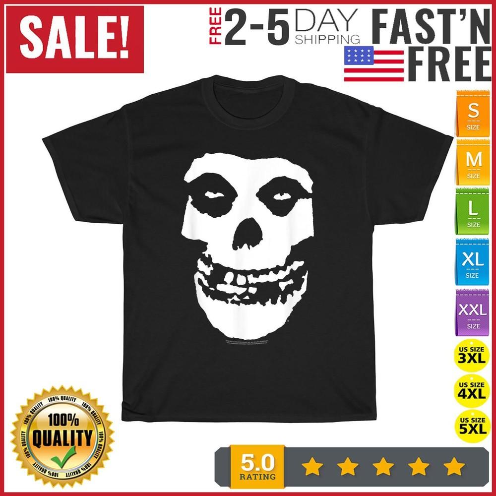 Misfits Fiend Skull Vintage T Shirt Men Fashion 2023 Women T Shirt Short Sleeve