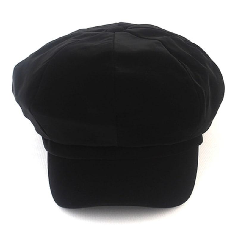 Universal chemistry Shiny Poly Black Newsboy Cap