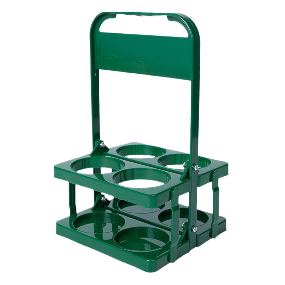 4/6 Hole Foldable Beverage Carrier with Handle Drink Delivery Carrier Multi-Function Drinks Holder for Water Bottle