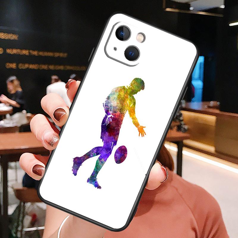 Rugby Phone Case For iPhone 16 Pro Max 15 13 12 11 14 Pro Max Plus 12 13 Mini XR 16e Funda Cover
